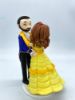 Picture of Princess Belle Bride & Prince Charming Groom Wedding Cake Topper, Disney Princess Wedding Theme, Beauty and the Beast Wedding Cake Topper