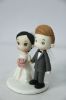 Picture of Classic Wedding Cake Topper, Traditional Bride and Groom Figurine